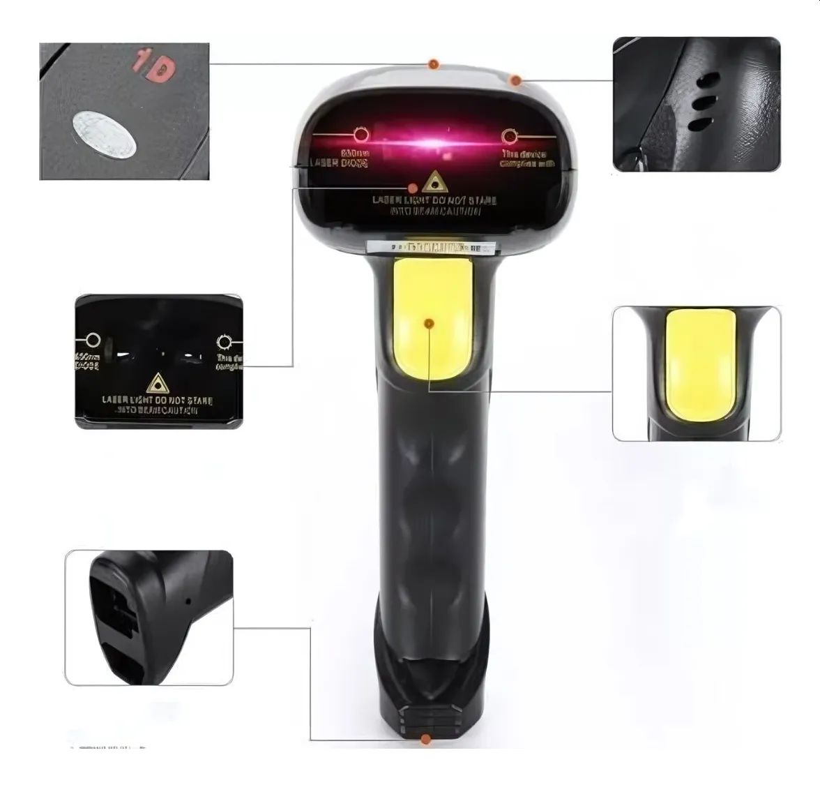 LEITOR DE CÓDIGO DE BARRAS LUOGAO FLASH USB